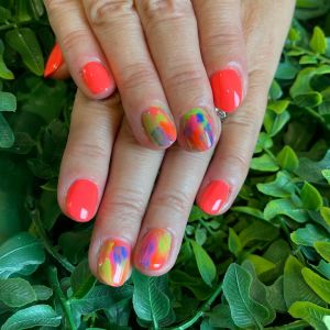 Orange Nails